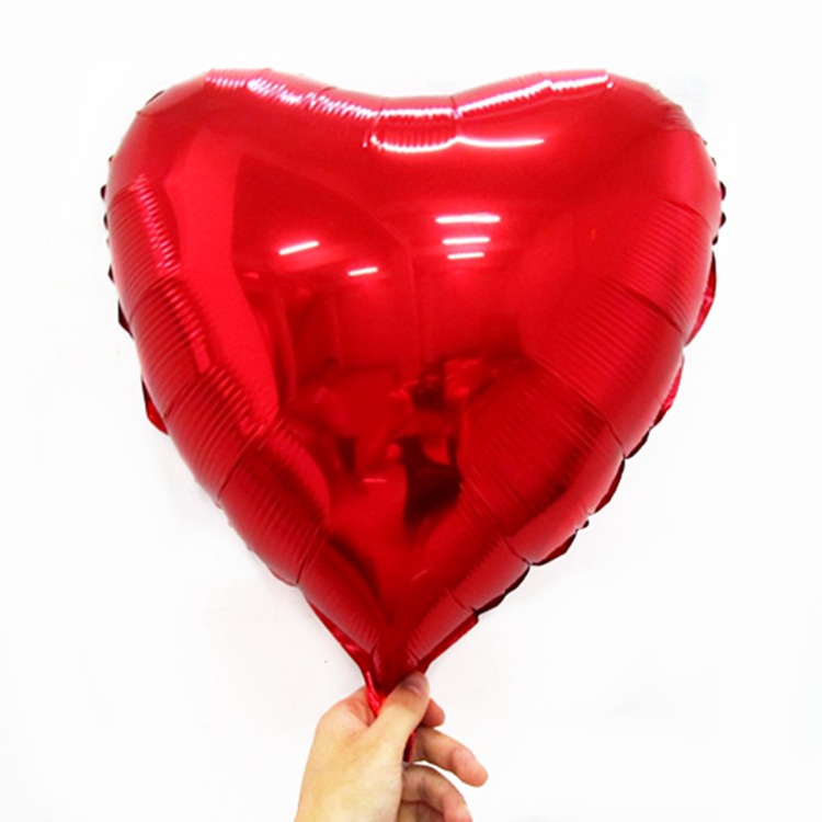 18 inch love aluminum film balloon wedding decoration supplies heart shaped balloon birthday party five-pointed star aluminum film balloon
