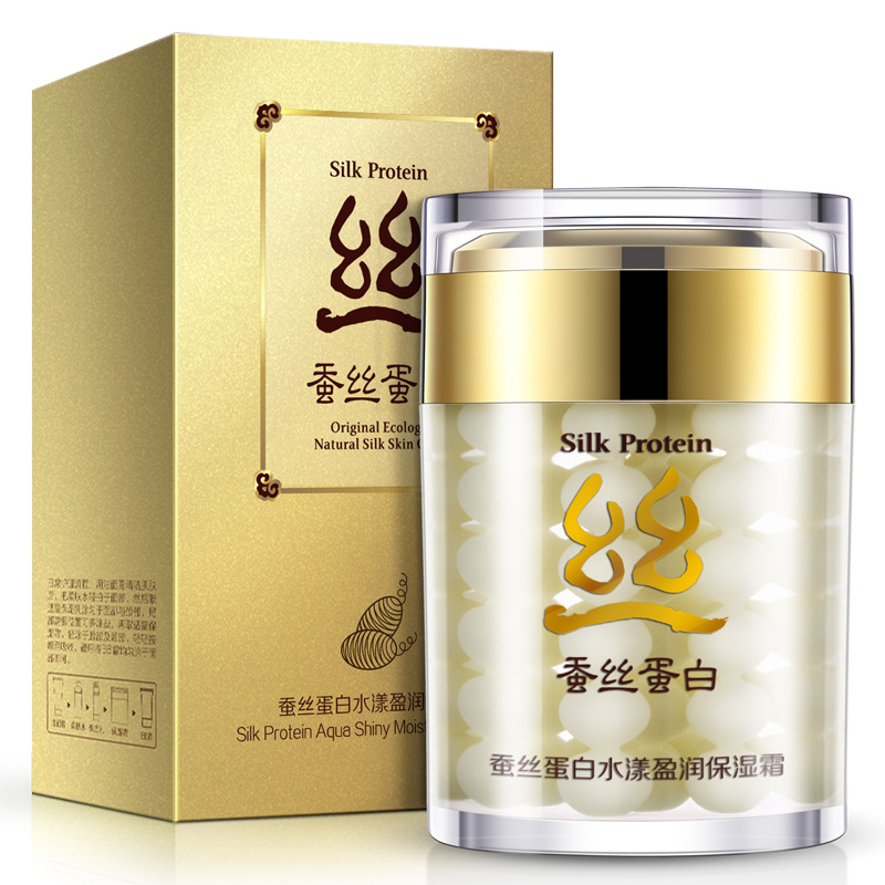 Boquan Ya Silk Protein Hydrating and Moisturizing Cream Essence Cream Face Cream Skin Care Shrinking Pore Brightening Skin Color