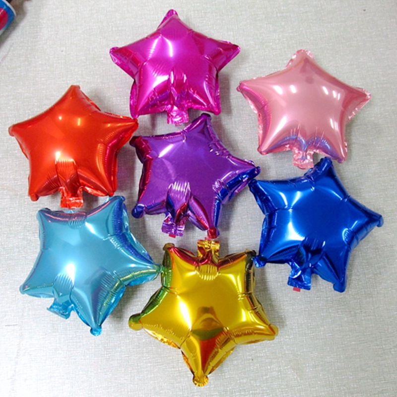 18 inch love aluminum film balloon wedding decoration supplies heart shaped balloon birthday party five-pointed star aluminum film balloon