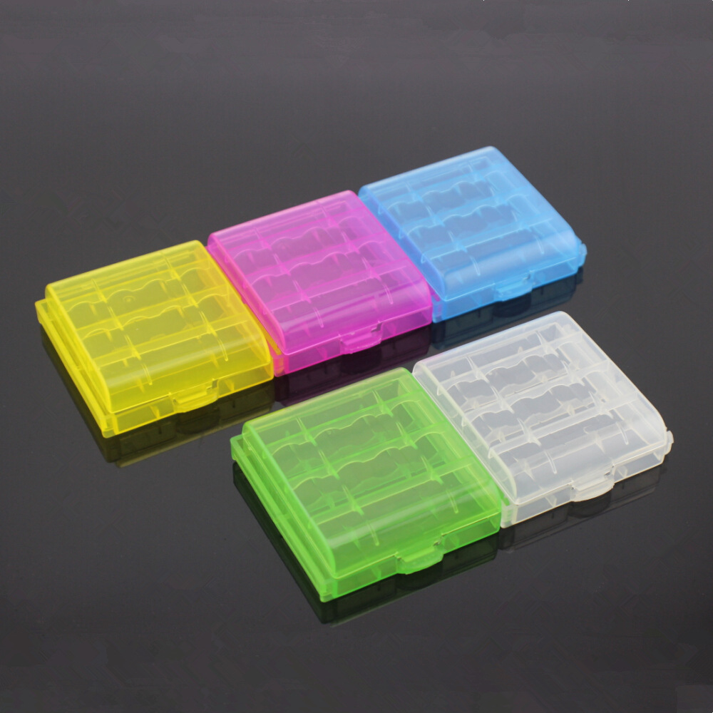 No.5 No.7 Battery Box Battery Creative Desktop Storage Bag Transparent Battery Storage Box Wholesale Furniture Supplies