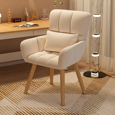 Chair Girl's Bedroom Makeup Chair Sedentary Comfortable Dormitory College Students Backrest Computer Chair Home Study Desk Chair