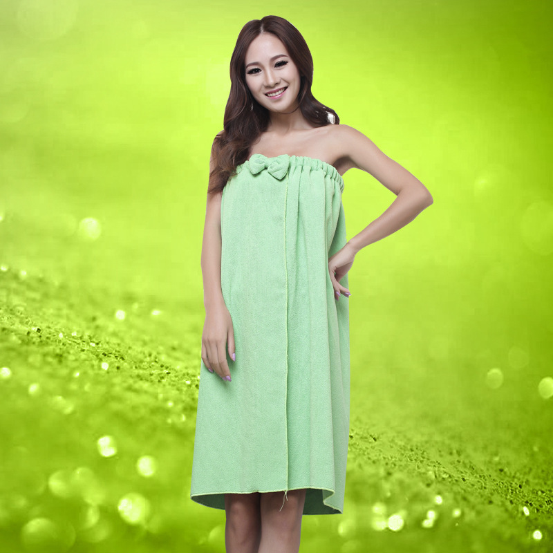 New bow tube top Bath skirt cute wrapped chest bath towel wearable bath towel thickened
