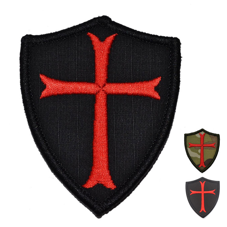 Haike Cross-border Source Europe Templar Crusader Velcro Embroidered Armband Tactical Morale Patch