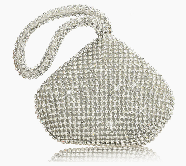 Korean style women's Diamond handbag mine round small bag high-end portable dinner bag factory exclusive