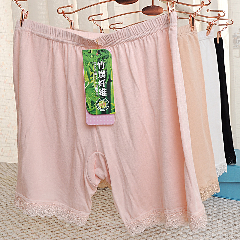Safety pants anti-light women's summer thin non-curling belly-lifting hip outer leggings underwear two-in-one inner file