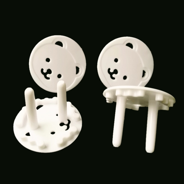 [European Daquan] European Standard Bear 2-phase 2-pin 2-hole anti-electric shock power socket protective cover Germany Europe