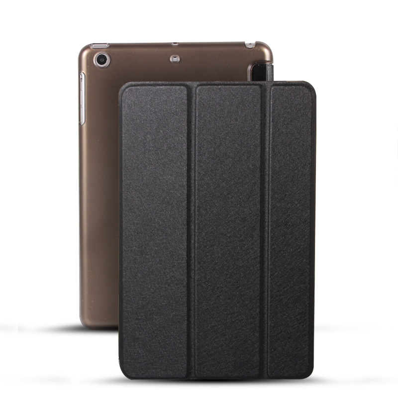 Suitable for ipad9.7 Protective Case air4 Silk Pattern Conjoined 10.2 Smart Dormant mini6 Hard Bottom Case Leather Case