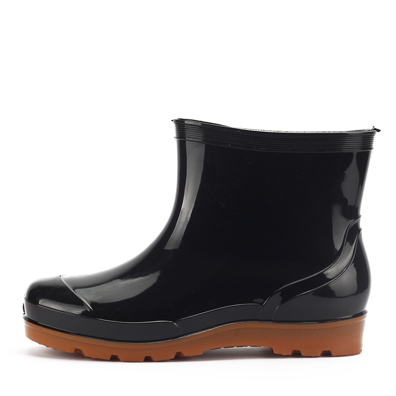 Fashion camouflage non-slip low tube breathable rain boots men's rain boots water shoes car wash work fishing rubber shoes water boots single shoes