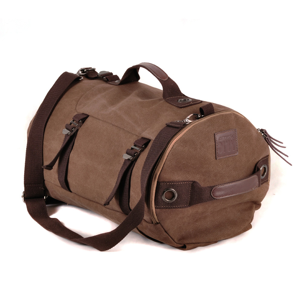 Backpack Men's Korean Canvas British Men's Backpack Trendy Student Sports Backpack Outdoor Travel Backpack