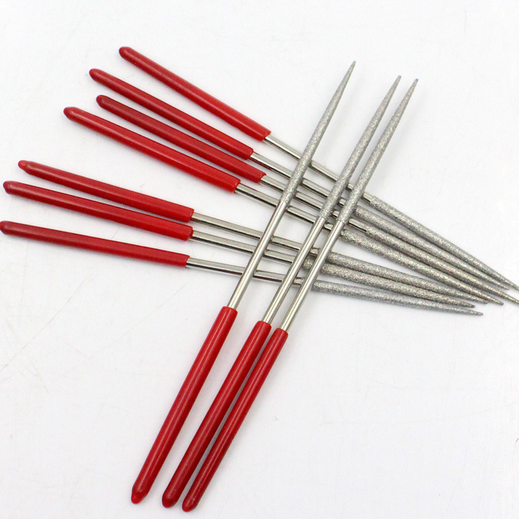 3*140 flat/Square/triangular/semicircular/round file electroplated Diamond model integral file flat file assorted file knife