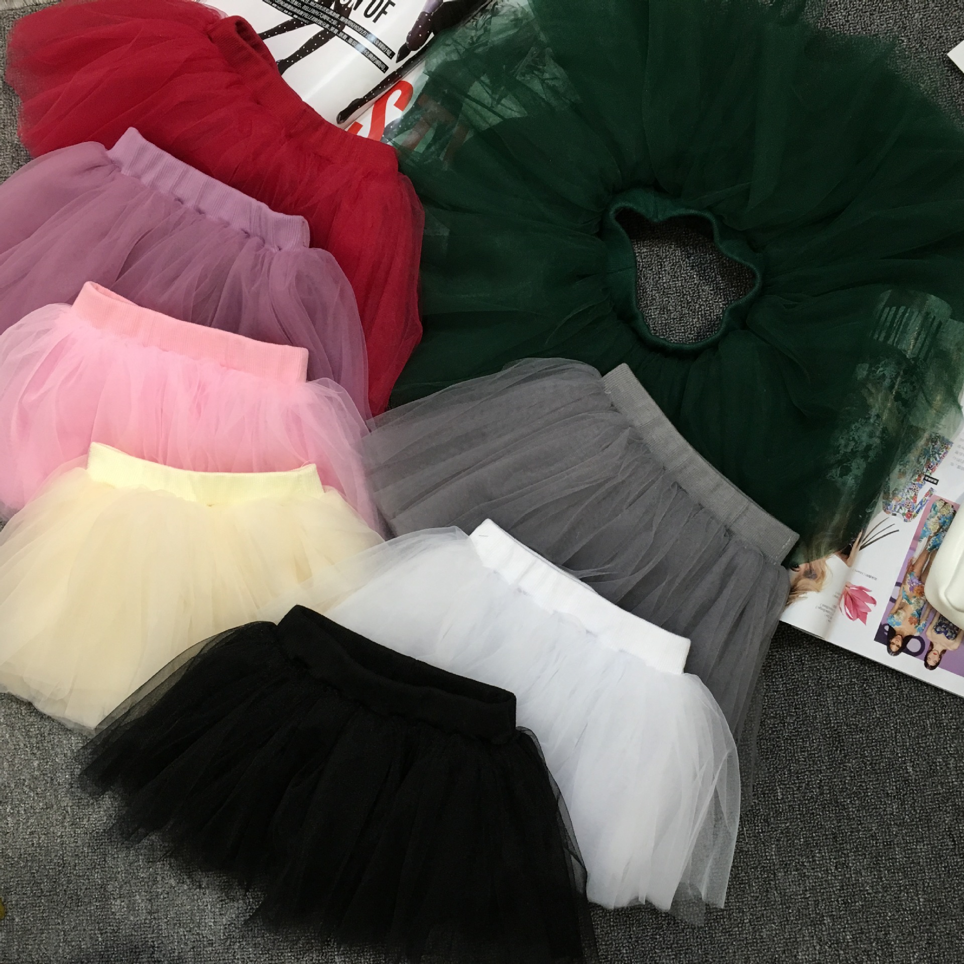 一件代發童裙女童新款 網紅兒童蓬蓬裙 中小童紗裙淘寶半身裙