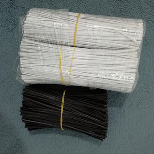Rubber-coated iron wire binding garden tie wire grape tie wire household appliances data cable binding wholesale 1.8*150mm
