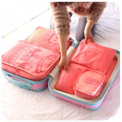 Cross-border large travel six-piece storage bag multi-functional luggage storage bag business trip 6-piece storage bag