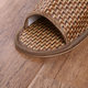 Natural Tropical Royal Rattan Couple Home Slippers Rattan Straw Woven Men's and Women's Running Slippers Bamboo Rattan Summer Sandals
