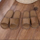 Natural Tropical Royal Rattan Couple Home Slippers Rattan Straw Woven Men's and Women's Running Slippers Bamboo Rattan Summer Sandals