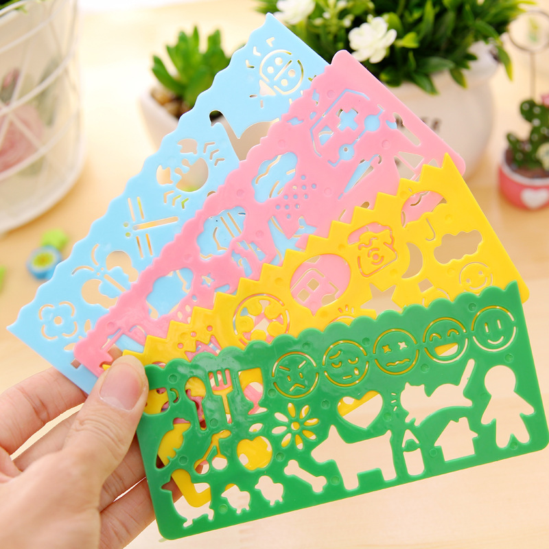 XZ-82 variety kaleidoscope wholesale student multi-functional drawing ruler Korean stationery creative stationery learning