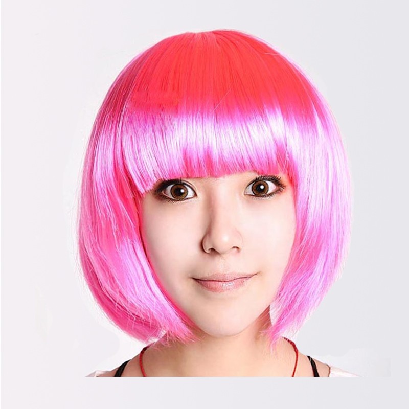 Costume party supplies Halloween wig costume party supplies students BOBO head wig variety