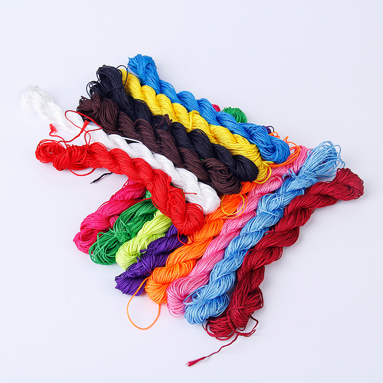 1mmA thread polyester twist thread braided rope Jade thread Buddha beads hand string Chinese tie thread handmade DIY
