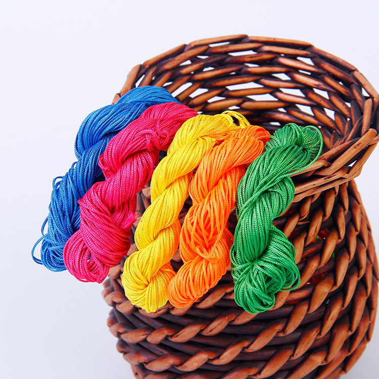 1mmA thread polyester twist thread braided rope Jade thread Buddha beads hand string Chinese tie thread handmade DIY