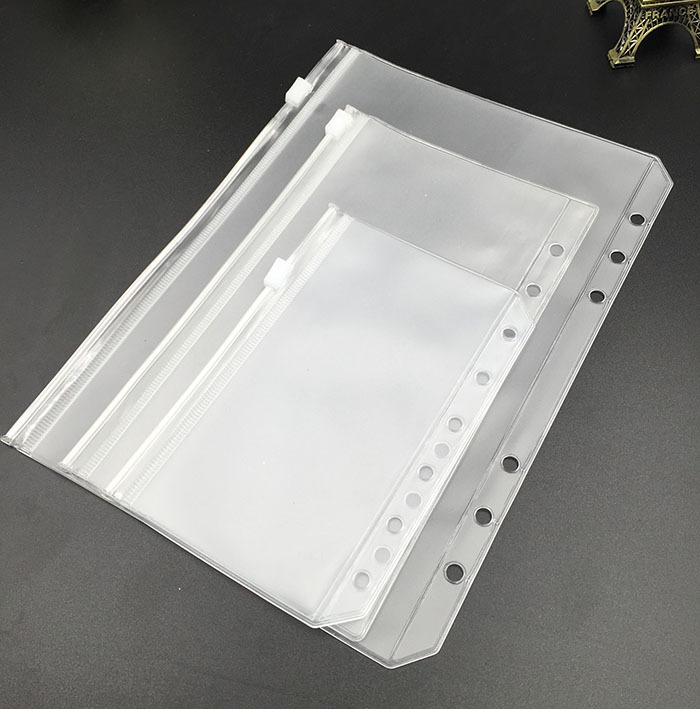 A5A6A7B5A4 notebook zipper bag storage bag ticket bag business card zipper bag loose-leaf notebook pocket