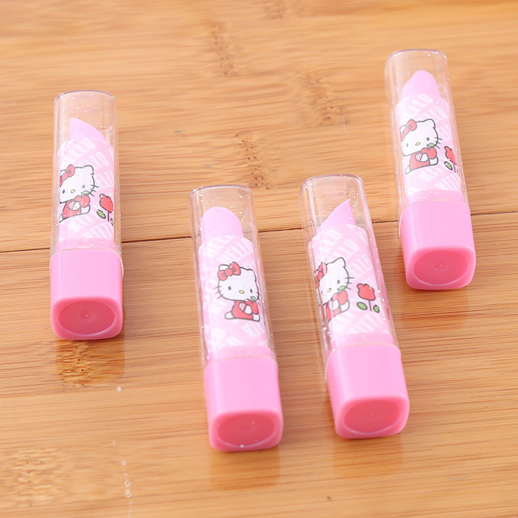Lipstick Eraser Creative South Korea Stationery Cute Learning Supplies Children and Primary School Prizes Eraser Wholesale