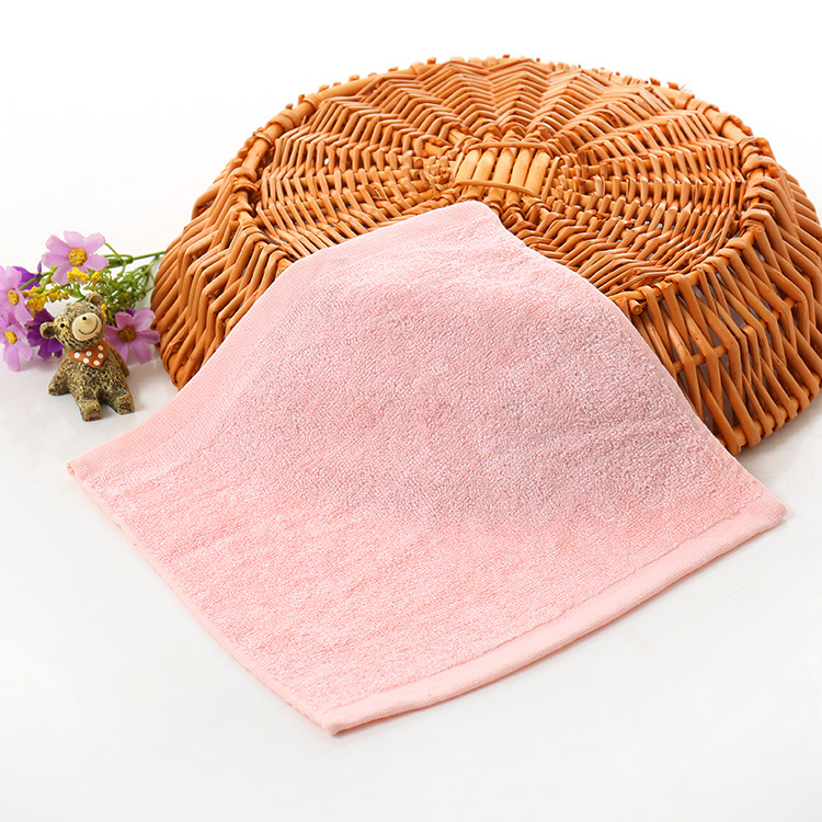 Bamboo fiber white square towel kindergarten small square towel wash children's handkerchief small handkerchief handkerchief absorbent small towel wholesale