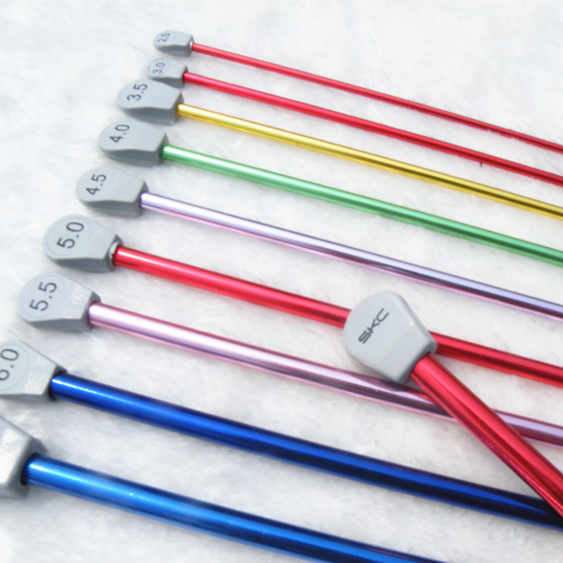 Knitting tool sweater needle Afghan color (SKC aluminum crochet with beads 35CM)