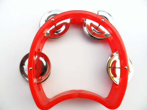 Manufacturers Orff children's percussion instruments play teaching aids plastic 4-bell ring four-bell five-star hand rattle