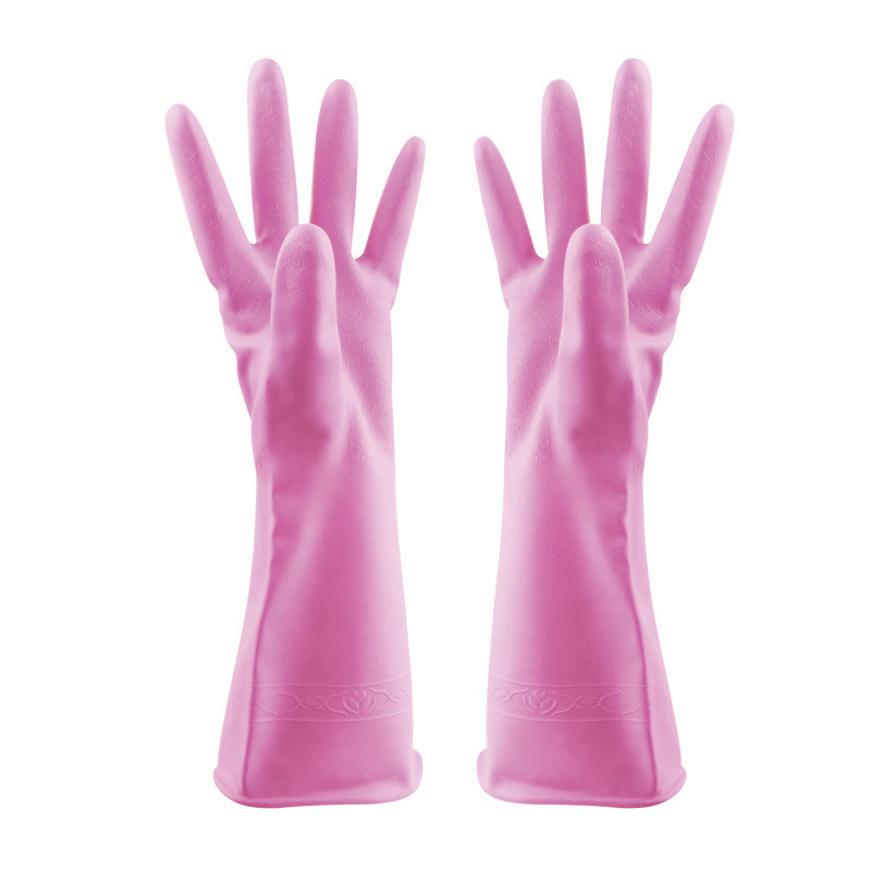 Mrs. Shu dishwashing gloves thickened rubber laundry dishwashing housework cleaning durable PVC waterproof thin latex hand
