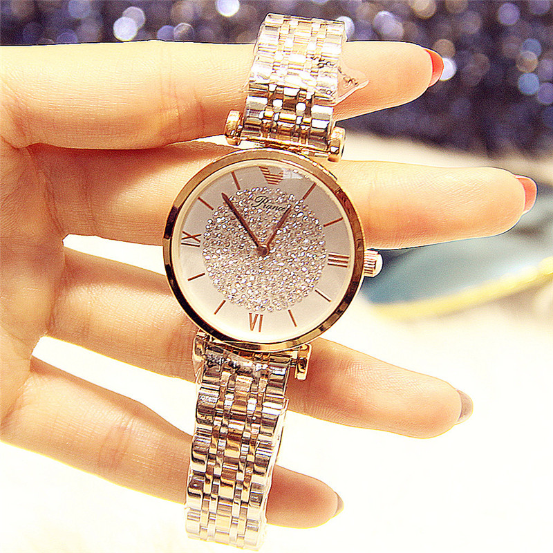 2023 Xiangshi man fashion starry watch women's niche AMORA waterproof stainless steel belt Women's bowl watch