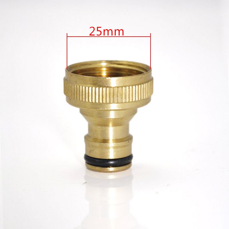 Copper 6 points internal thread nipple 3/4 internal thread nipple quick connector car wash faucet water pipe connector