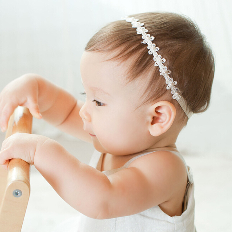 Wholesale Korean version of baby hair band headdress Pearl Flower baby headdress girls children hair accessories baby hair band