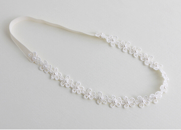 Wholesale Korean version of baby hair band headdress Pearl Flower baby headdress girls children hair accessories baby hair band