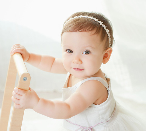 Wholesale Korean version of baby hair band headdress Pearl Flower baby headdress girls children hair accessories baby hair band