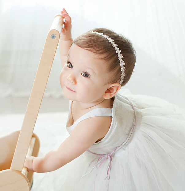 Wholesale Korean version of baby hair band headdress Pearl Flower baby headdress girls children hair accessories baby hair band