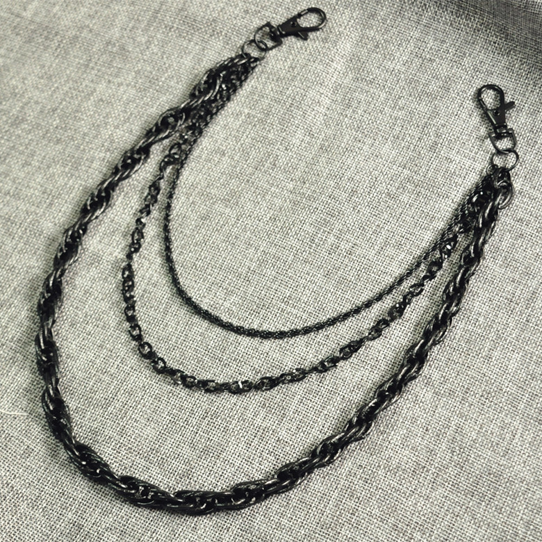 New pants chain men's fashionable waist chain punk pants chain double chain ring non-mainstream rock hip hop waist chain denim pants chain wholesale