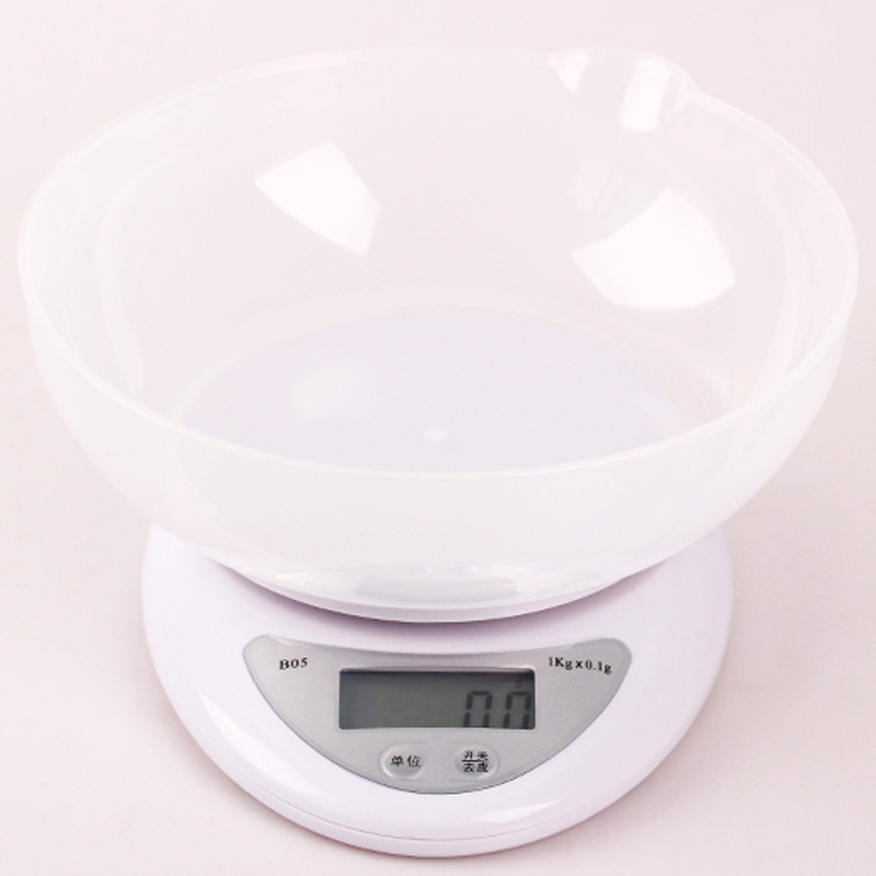 B05 kitchen scale electronic platform scale miniature food electronic scale baking food scale 5kg/1g factory direct supply