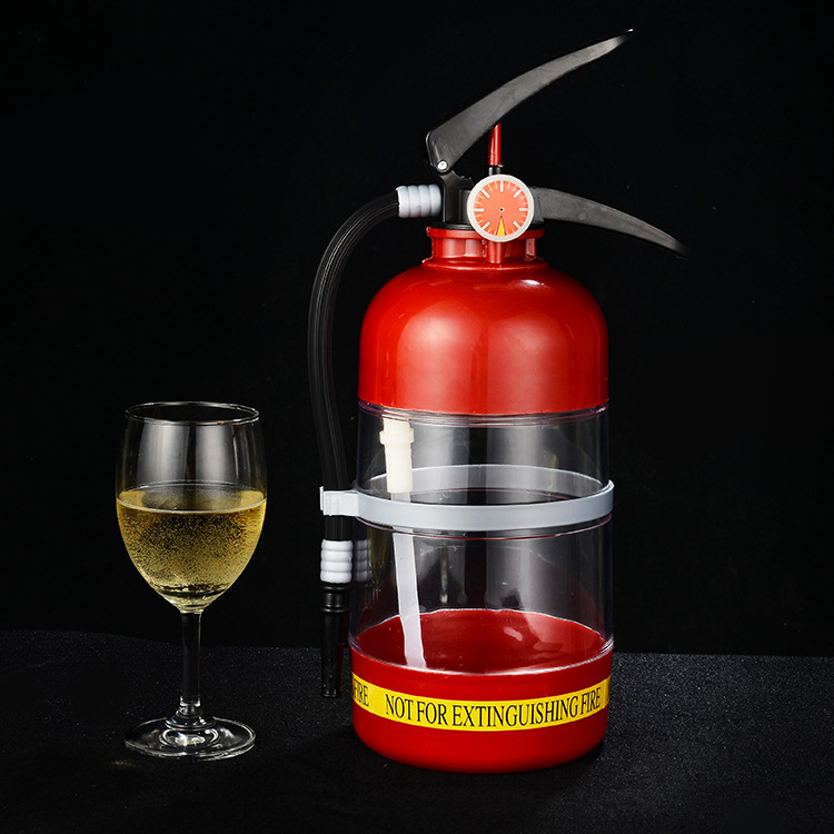 クリエイティブビール機酒器手押し式消火器酒砲ビール機飲料桶分酒器ミニ冷水機|undefined