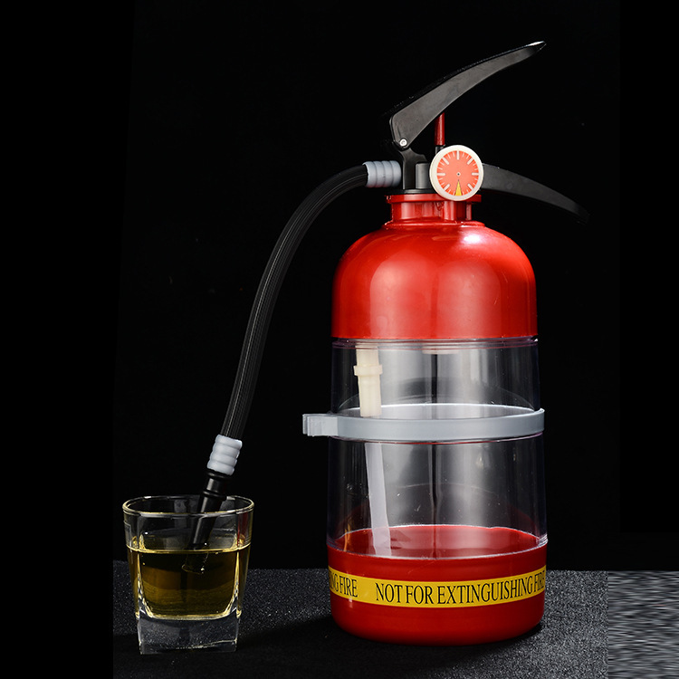 クリエイティブビール機酒器手押し式消火器酒砲ビール機飲料桶分酒器ミニ冷水機|undefined