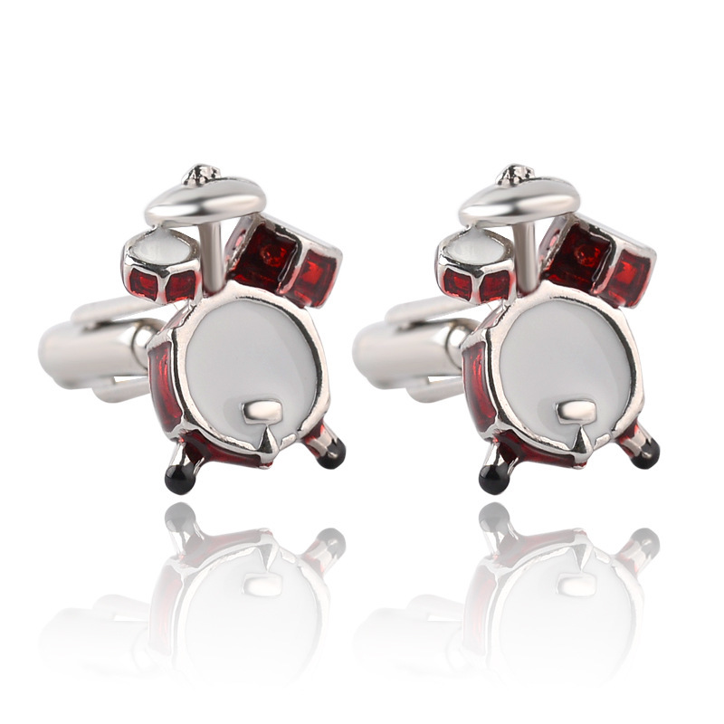 European and American Hot Selling Fashion Personality Temperament Jewelry Cufflinks Male Band Drum Set French Men's Cufflinks Pair Price