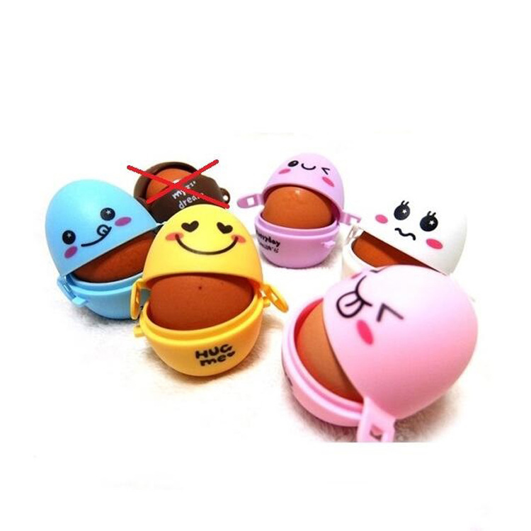 Outdoor camping cartoon egg box plastic portable egg box egg protective cover picnic colorful egg can egg bottle