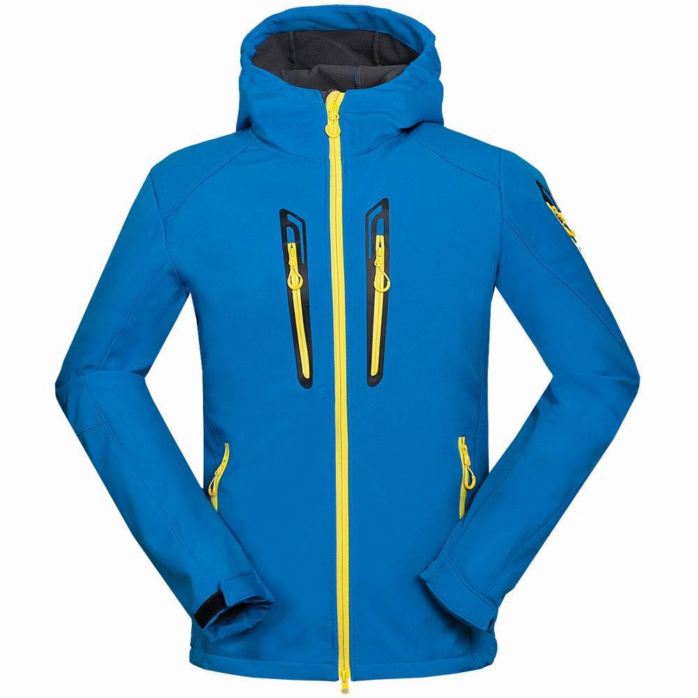 Light Edition Unlabeled Men's Outdoor Camping Mountaineering Sports Charge Clothes Composite Velvet Soft Shell Clothes