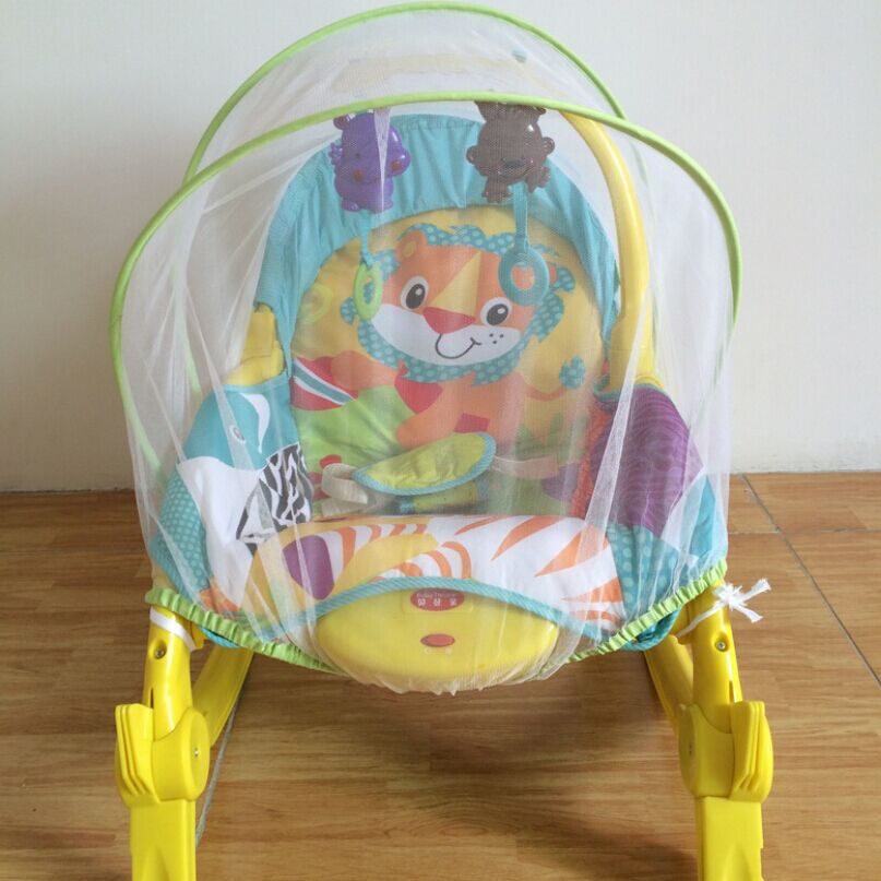 Baby rocking chair mosquito net swing baby electric cradle rocking bed reclining children's chair swing mosquito net wholesale
