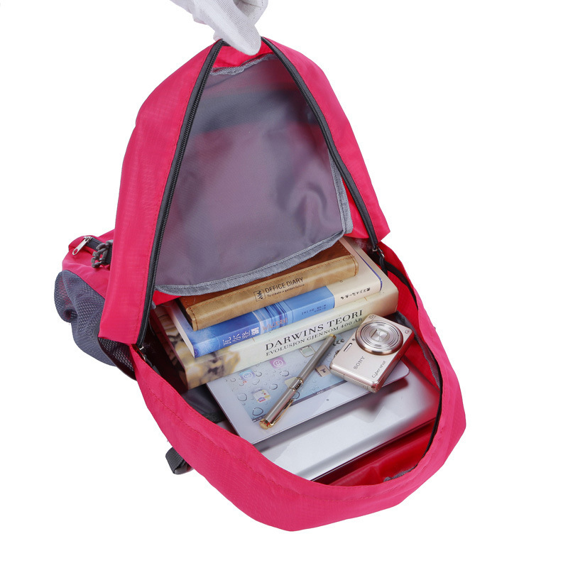 Large Capacity Outdoor Folding Bag Printing Logo Unisex Travel Backpack Mountaineering Bag Foldable Backpack Skin