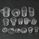 Factory spot wholesale ice cream cup container clay mini cup transparent plastic food play diy material