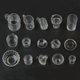 Factory spot wholesale ice cream cup container clay mini cup transparent plastic food play diy material