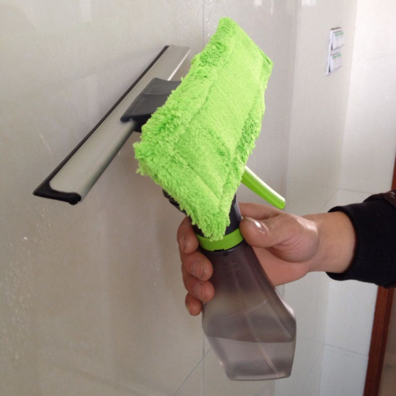 Cross-border multifunctional water spray window cleaner household glass wiper car glass scraper three-in-one cleaner