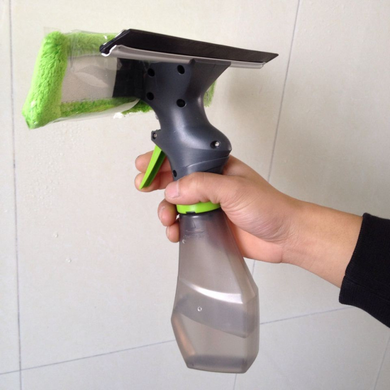 Cross-border multifunctional water spray window cleaner household glass wiper car glass scraper three-in-one cleaner