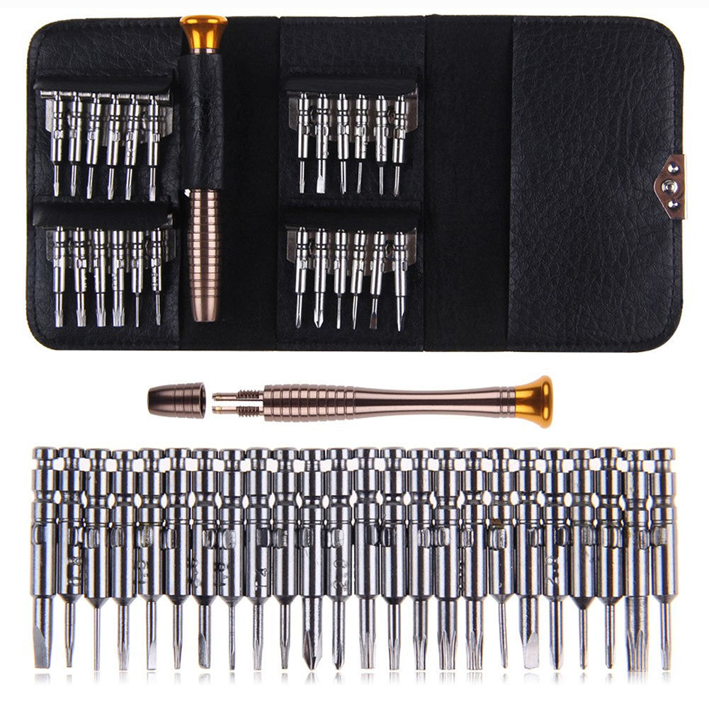 25-in-one multi-use screwdriver combination suit watch glasses mobile phone disassembly tool repair tool box suit
