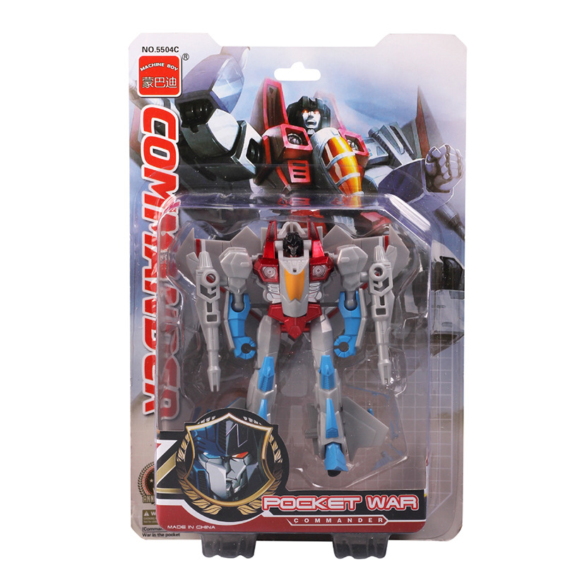 Deformation toy car children's educational model boy birthday gift robot hand-made monbudi 5501C